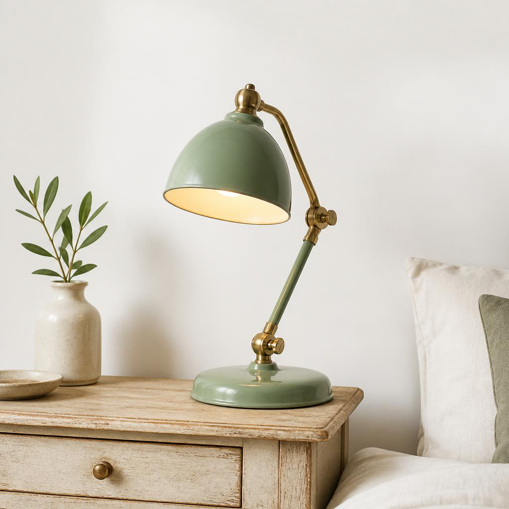 Wooden lamp after restoration